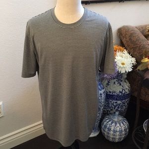 Balance Collection Dry-Wik Performance striped tee NEW